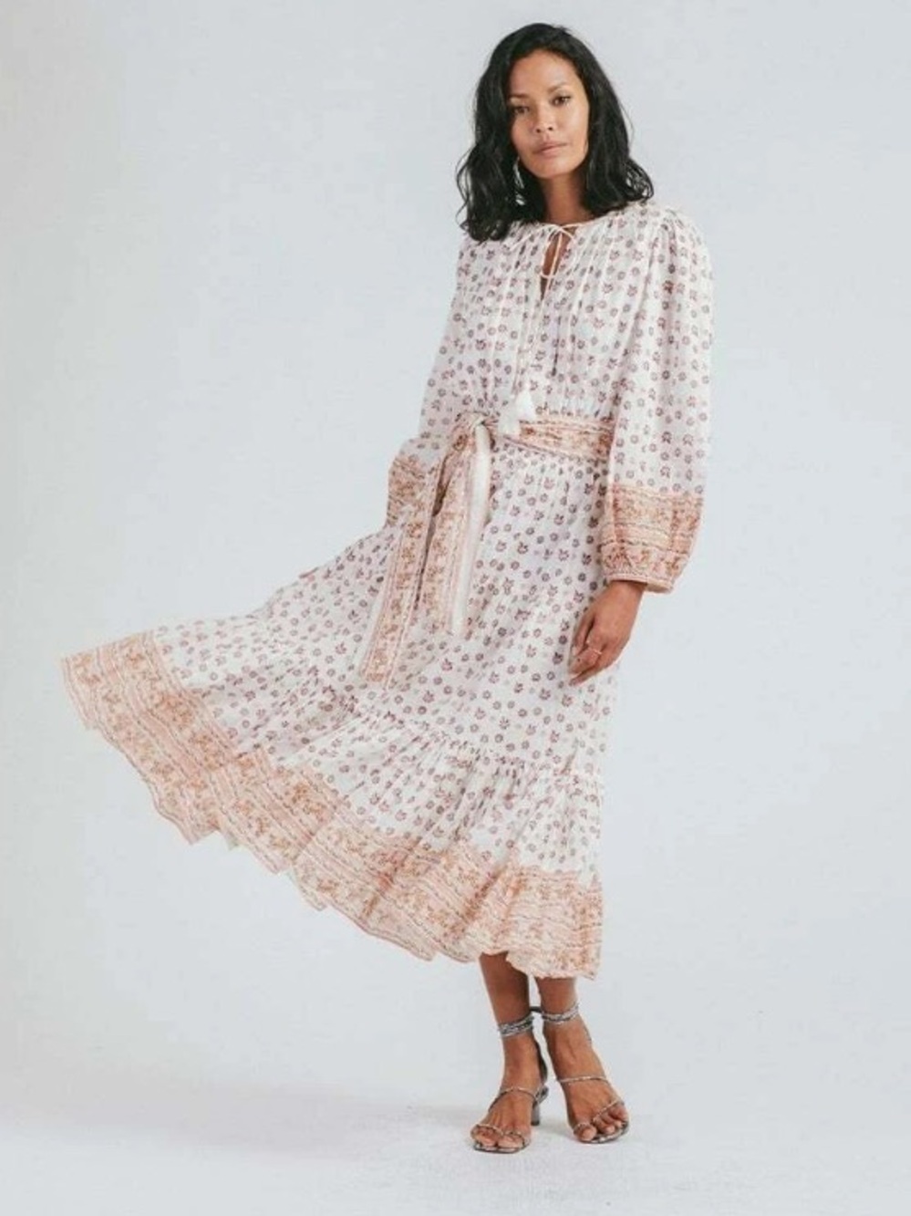 Cleobella Blakely NWOT Midi Dress Bohemian Size Large